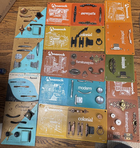 Vintage Genuine Amerock Hardware Salesman Display x12