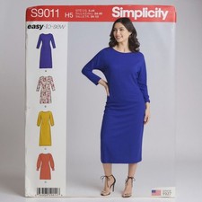 Simplicity S9011 Sewing Pattern Misses Dress Variations Easy UNCUT Sizes 6-14