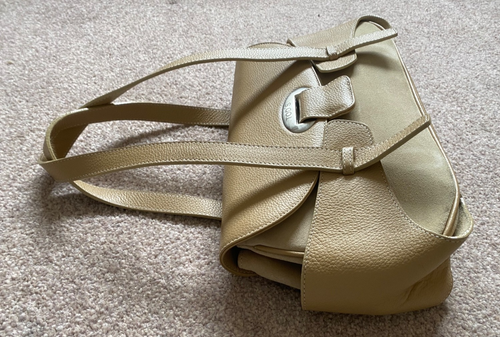 Tods Beige Leather and Suede Handbag - Bild 6 von 11