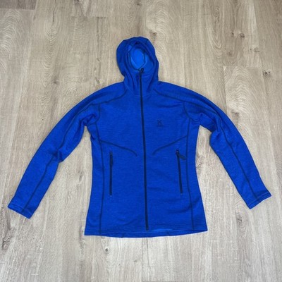 Haglöfs Herren Heron Hoodie Heavyweight Fleecejacke Blau Größe M