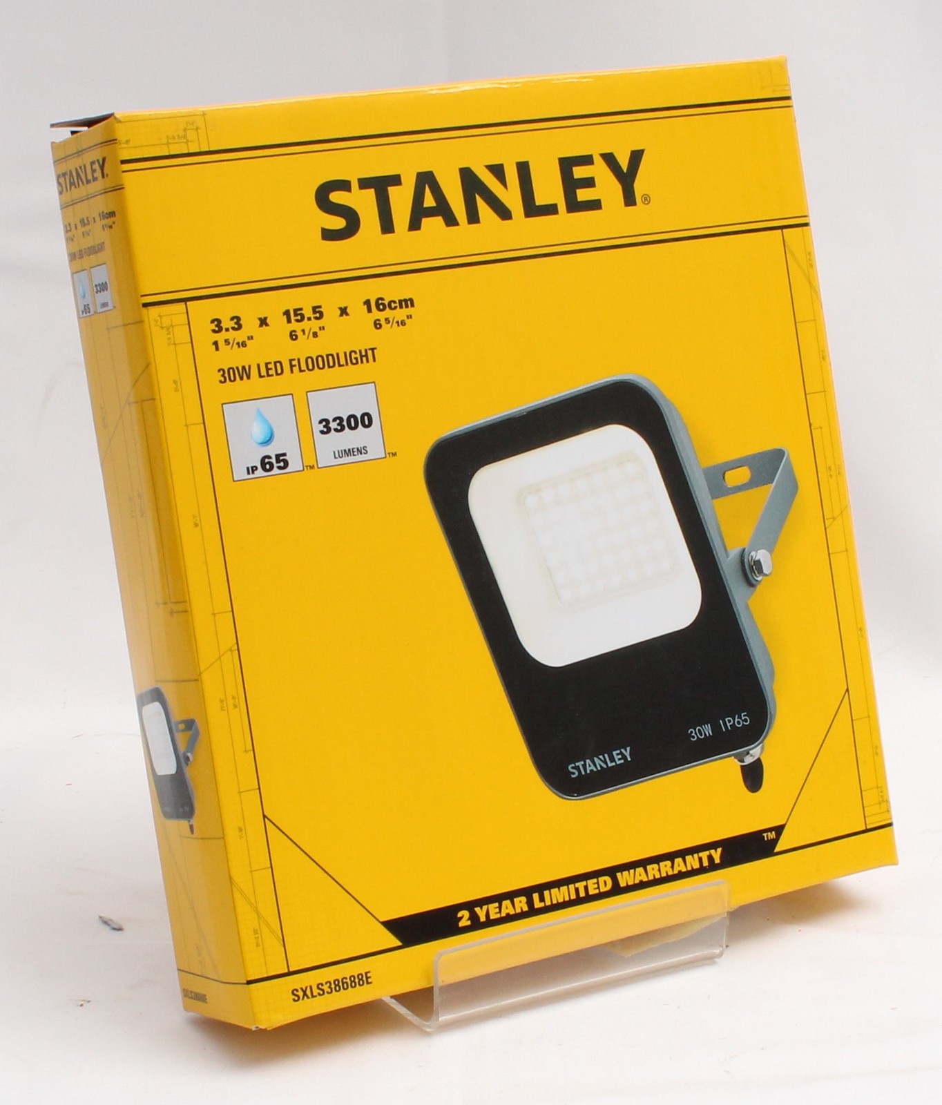 Stanley Slimline 30w LED Outdoor Security Floodlight IP65 (New)