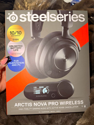 SteelSeries Arctis Nova Pro Wireless ANC Headset Black for PS/PC/Switch