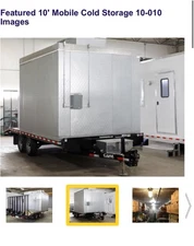 NEW Portable Walk In Freezer Insulated Ice Storage Mobile Caster 10'