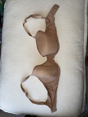 Skims 34D Unlined Underwire Bra Clay/Nude Minimizer
