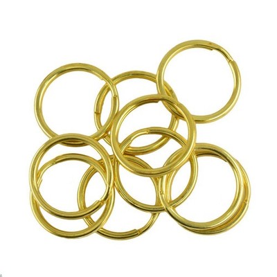 10 Stück Messing Runde Schlüssel Split Ring Kette Tasche Verschluss