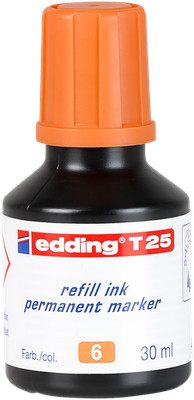 edding T 25 Permanentmarker Nachfülltinte orange 30 ml