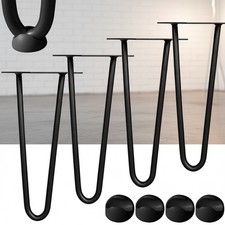 Hairpin Legs Stahl 4 Stück 36CM Schwarz Stützfuß Tischfuß Möbelfuß Tischkufen