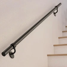 Stair Railing Indoor 3 Feet Hand Rails for Indoor Outdoor Steps 1.5" round Porch