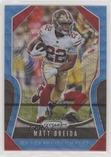 2019 Panini Prizm Blue Wave Prizm /199 Matt Breida #254 00dh