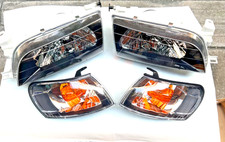 Front Headlights + Corner Light Fit For Toyota Corolla AE100 101 102 1993 - 1997
