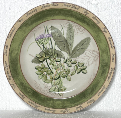 American Atelier Bouquet Garni Salad Dessert Plate Mint Basil 8''