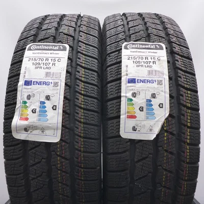 215 70 15C 2x CONTINENTAL 215/70 R15C 109/107R Pneus D'Hiver Van 2022 COMPLET - Photo 1/4