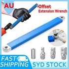 Offset Extension Wrench Impact Ready Tight Reach Extension Wrench Set+3 Adapters