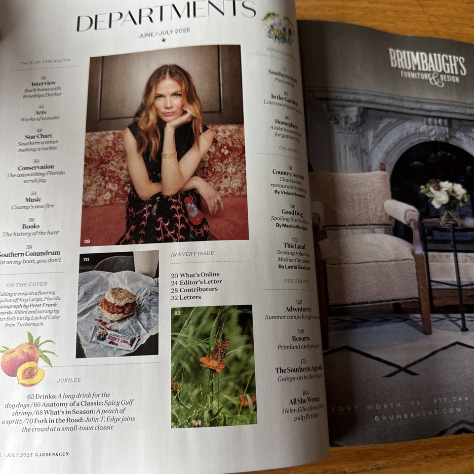 Garden & Gun Magazine June/July 2025 Perfect Summer Weekends | eBay