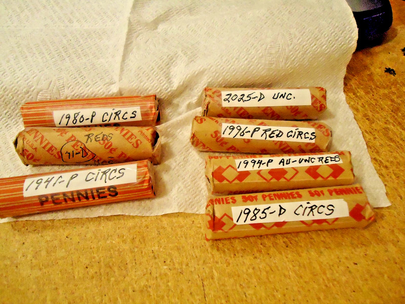 2025-D  (UNC.) LINCOLN CENT ROLL - YOU ARE BIDDING THIS LISTED ROLL ONLY