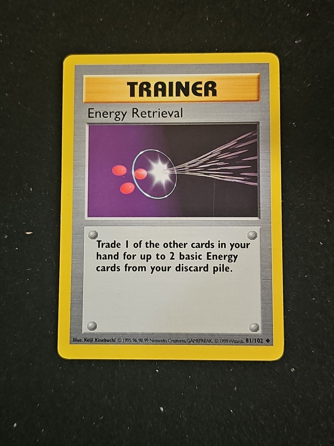 TRAINER - Energy Retrieval 81/102 Base Set Unlimited 1999 WotC Pokémon TCG LP-NM
