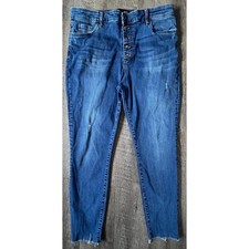Kut From the Kloth Donna high rise ankle skinny jeans size 16 button fly