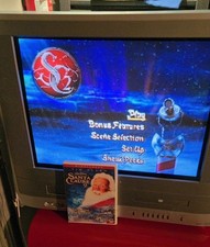 Toshiba 2004 MW20FP3 CRT TV Both VCR  DVD Works No Remote Gaming Vintage