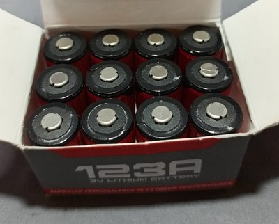 12 Pack SureFire 123A 3V Lithium Battery