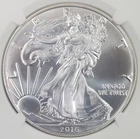 2016-P US Uncirculated Silver Eagle "FDOI" -1 oz .999 Fine Silver-NGC MS70