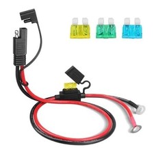4FTRing Terminal Harness 10AWG Battery Connector Cable with 15A 20A 30A Protecti