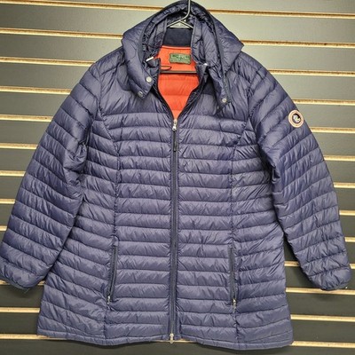 L-RL Lauren Active Ralph Lauren Navy/Orange Women's Size XL/2XL bubble Coat Hood