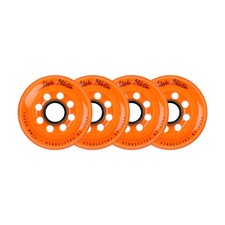 Labeda Addiction Grip Plus Roller Hockey Wheel, 76mm, Orange, Pack of 4
