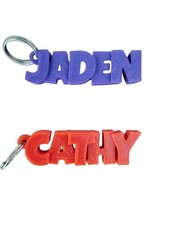 3D Keyring, Name Keychain, Name Personalized, Name Tag, Luggage Tag, School Bag