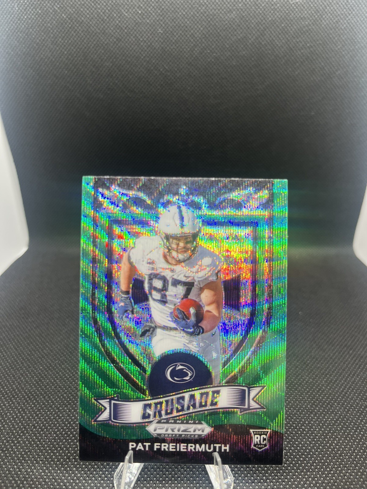 Pat Freiermuth 2021 Panini Prizm Draft Picks Collegiate #173 Green Steelers