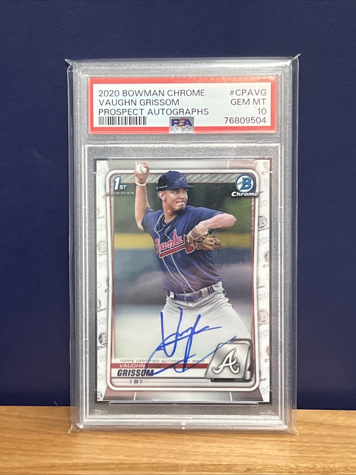 2020 Bowman Chrome #CPAVG Vaughn Grissom Prospect Auto PSA 10