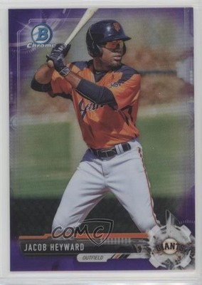 2017 Bowman Draft Chrome Purple Refractor 80/250 Jacob Heyward #BDC-22 y8h