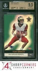 2000 VANGUARD #139 TOM BRADY RC ROOKIE PATRIOTS #'D/762 4SC ELITE BGS 9.5