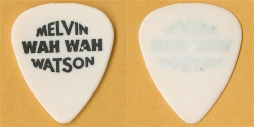 Melvin Wah Wah Watson 1990's concert tour Funk Brothers stage Guitar Pick