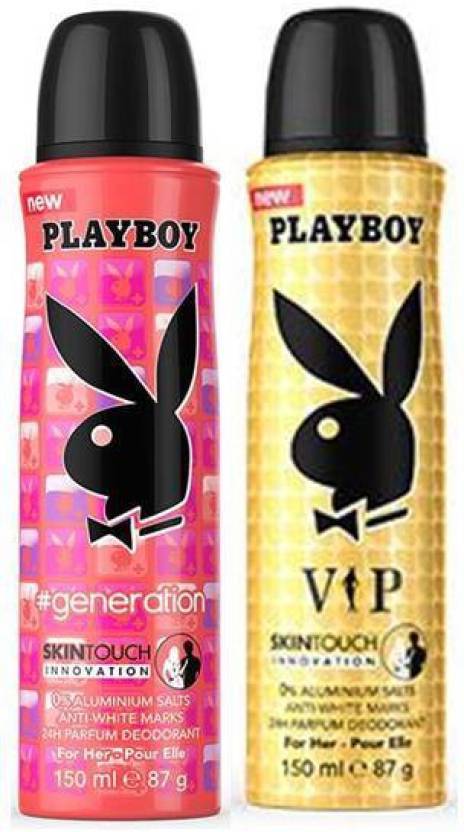 Playboy Generation and VIP Deodorant Spray - For Women (300 ml, Pack of 2)  | eBay