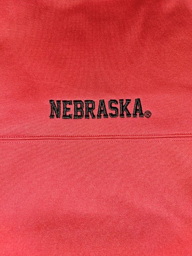 Champion XL Fleece Long Sleeve Full Zip Red Jacket Nebraska Cornhuskers Rare - Picture 8 of 8