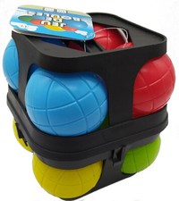 Boccia Spiel Set 8 Kugeln Boule Spiel Petanque Garten Camping Strand Spiel