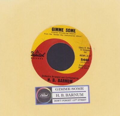 Barnum, H. B. - Gimme Some Capitol 5440 Vinyl 45 rpm Record
