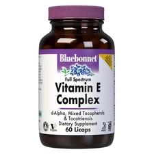 Bluebonnet Full Spectrum Vitamin E Complex 60 Licaps,Rich Source of Antioxidants