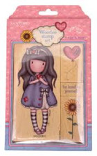 Santoro WOODEN STAMP SET - BE KIND TO YOURSELF