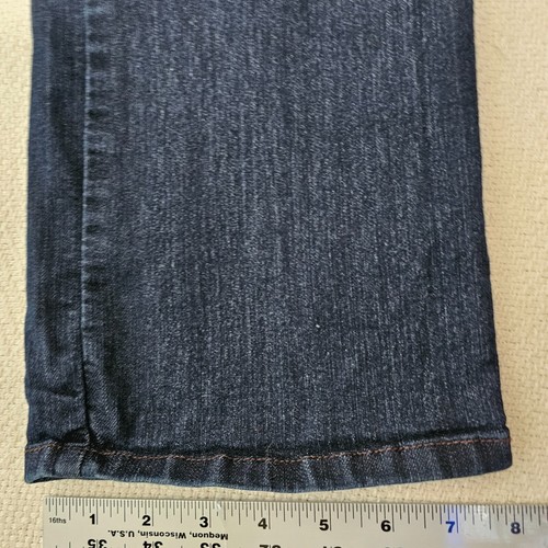 NYDJ Marilyn Straight Women's Jeans Size 14 Lift Tuck Dark Wash Denim Stretch - Picture 8 of 11