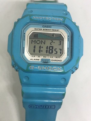 g shock in blue color