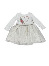 Toddler Girls' Heart Floral Tulle Dress - Cat  Jack Cream 3T, Ivory