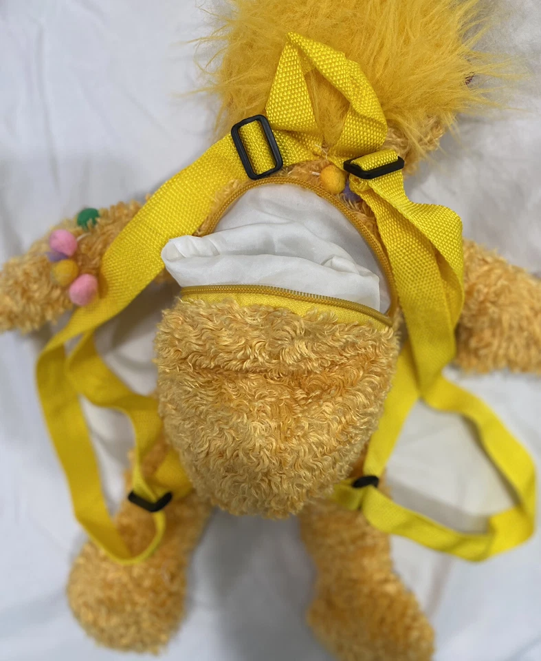 Mochila de Peluche Sesame Street Zoe 2003 Ajustable Pequeño Niño Juguete Llevar Foto 3 de 4