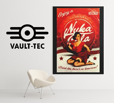 Poster Enjoy A Nuka Cola Pin Up Video Game Poster Gaming Fallout