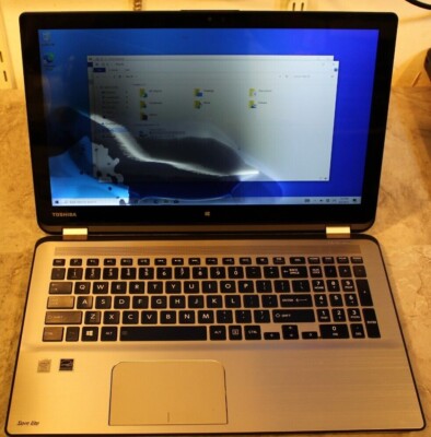 Toshiba Satellite Radius P55W-B5220 Laptop Booted 750GB HD Wiped Screen Probs i5