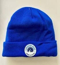Paramount Studios Expedition Vegas Journey to the Peak blue beanie skully hat