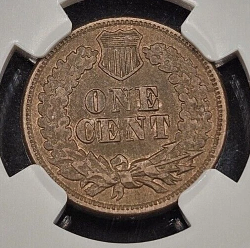 1864 (Copper-Nickel) Indian Head Cent | NGC AU55 - Image 4 of 4