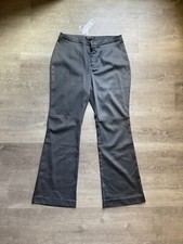 (NWT) Urban Outfitters Gray Satin Effect Flare Pants Size 8