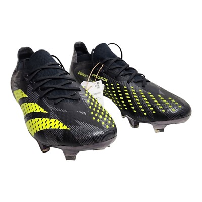 Adidas Predator Accuracy Injection.1 Low FG Men's 6.5 Cleat Black Yellow  IG0782