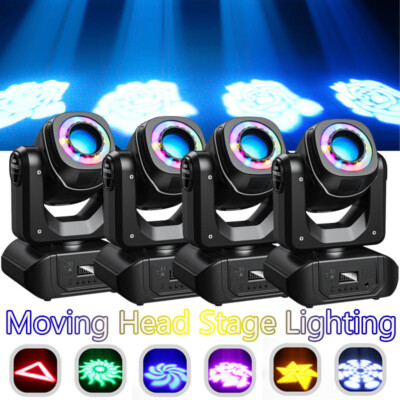 150W LED Moving Head DJ Lighting DMX 8Gobo RGBW Beam Stage Spot Disco Bar Light